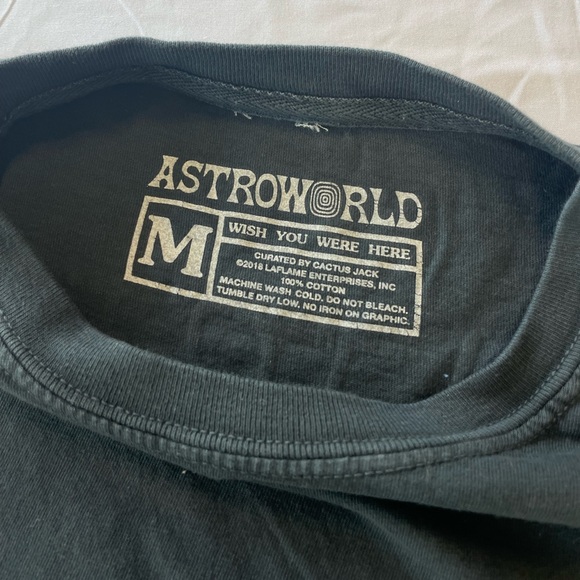 Travis Scott Astroworld Tee Dark Grey Medium - Picture 5 of 5